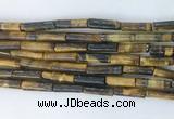 TBBS31 15 inches 4*13mm tube yellow tiger eye gemstone beads