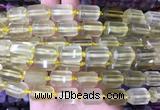 TBBS43 15 inches 12*16mm faceted tube lemon quartz beads wholesale