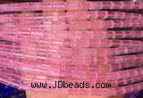 TBBS62 15 inches 5*7mm tube rose quartz gemstone beads wholesale