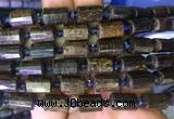 TBBS81 15 inches 8*12mm faceted tube bronzite gemstone beads