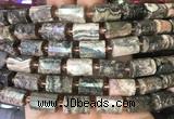 TBBS95 15 inches 10*14mm faceted tube rhodochrosite gemstone beads