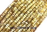 TEBS01 15 inches 2*4mm faceted rondelle golden tiger eye beads