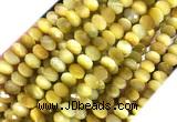 TEBS03 15 inches 5*8mm faceted rondelle golden tiger eye beads