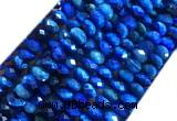 TEBS27 15 inches 5*8mm faceted rondelle blue tiger eye beads