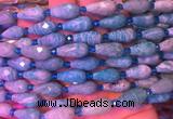 TRBS16 15 inches 8*16mm faceted teardrop amazonite gemstone beads