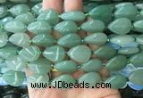 TRBS22 15 inches 13*18mm flat teardrop green aventurine gemstone beads