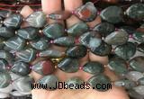 TRBS25 15 inches 13*18mm flat teardrop blood jasper gemstone beads