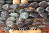 TRBS46 15 inches 13*18mm flat teardrop lepidolite gemstone beads wholesale