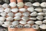 TRBS48 15 inches 13*18mm flat teardrop white crazy lace agate gemstone beads