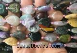 TRBS49 15 inches 13*18mm flat teardrop colorful gemstone beads wholesale