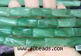 TWBS05 15 inches 9*20mm twist column green aventurine gemstone beads