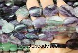 TWBS35 15 inches 13*18mm twist oval fluorite beads wholesale