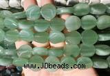 TWBS52 15 inches 16mm twist coin green aventurine beads wholesale