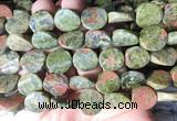 TWBS66 15 inches 16mm twist coin unakite beads wholesale