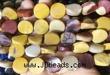 TWBS70 15 inches 16mm twist coin mookaite beads wholesale